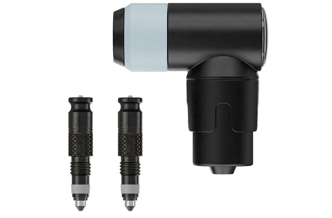 Schwalbe Schwalbe Ventileinsatz Clik Valve SV-SCV Set à 2 Stück &amp; Pumpenkopf schwarz