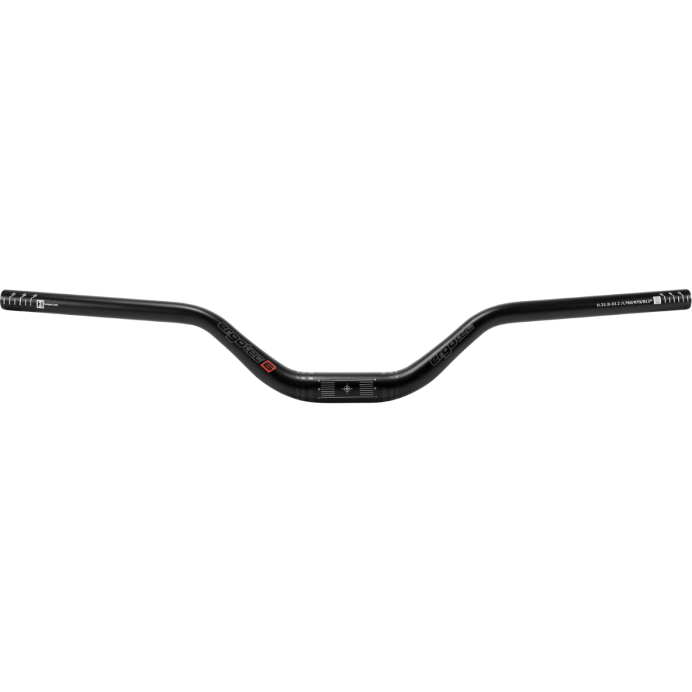 Ergotec Lenker, RISER BAR 70, 31.8, L:780, H:70 GL:230, 12°/5°, AL6061, black-sand, S...
