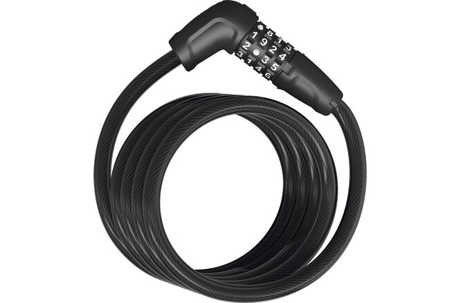 ABUS Abus Spiralkabelschloss Numero 5510C/180 Code ohne Halter schwarz