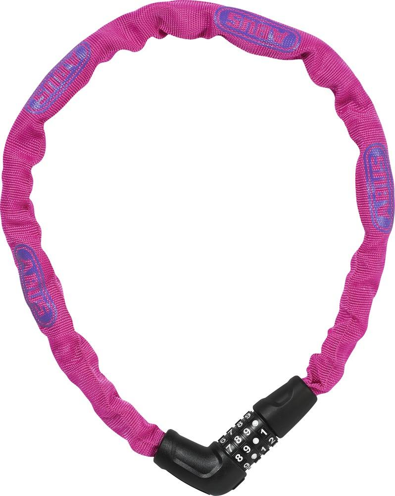 ABUS ABUS 5805C Kettenschloss m. Code 75cm, pink Code 4-stellig,  5mm Kette, Level 4