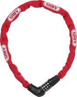 ABUS ABUS 5805C Kettenschloss m. Code 75cm, rot Code 4-stellig,  5mm Kette, Level 4