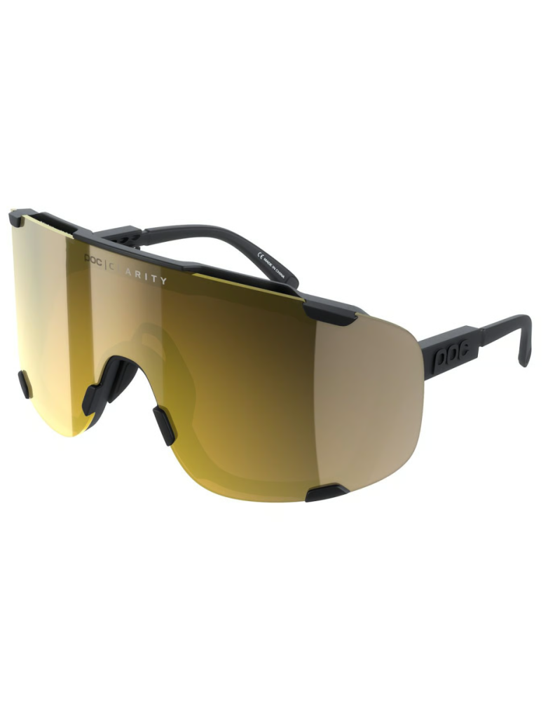 POC Devour, Uranium Black/Clarity Road/Partly Sunny Gold, One Size