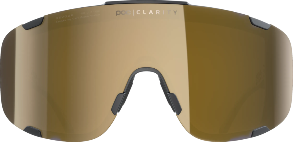 POC Devour, Uranium Black/Clarity Road/Partly Sunny Gold, One Size