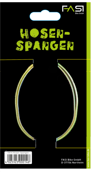 Fasi FASI Hosenspangen 8 mm Edelstahl gelb refektierend
