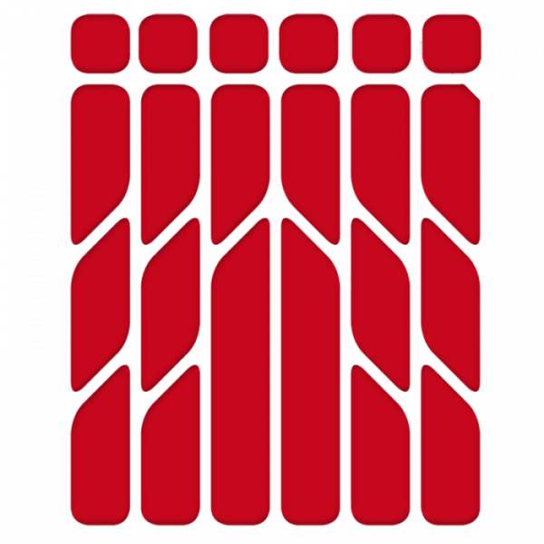 Re:flex red Klebeset